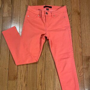 Tinsel Coral Pink Stretch Skinny Jeans Size 27 Petite